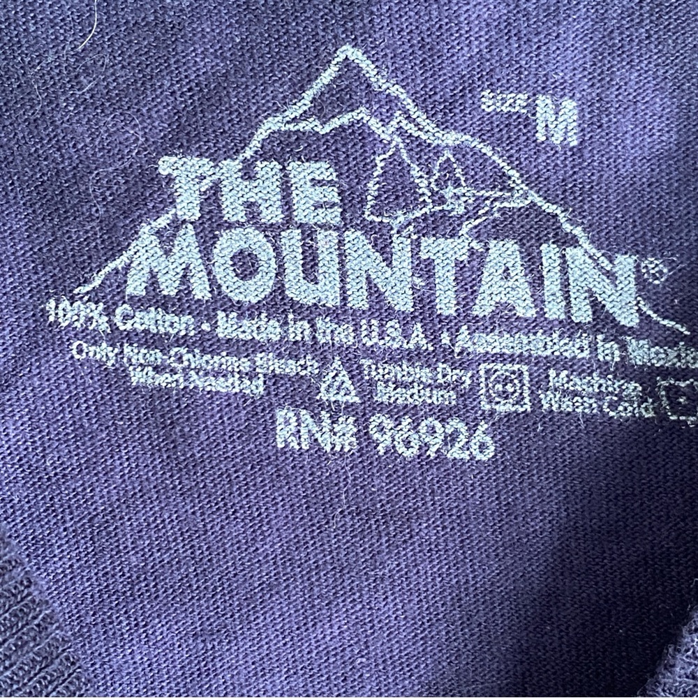 The Mountain Dark Cupid Angel Archer Fantasy T-Shirt Purple Tie Dye Medium Goth - Picture 6 of 8